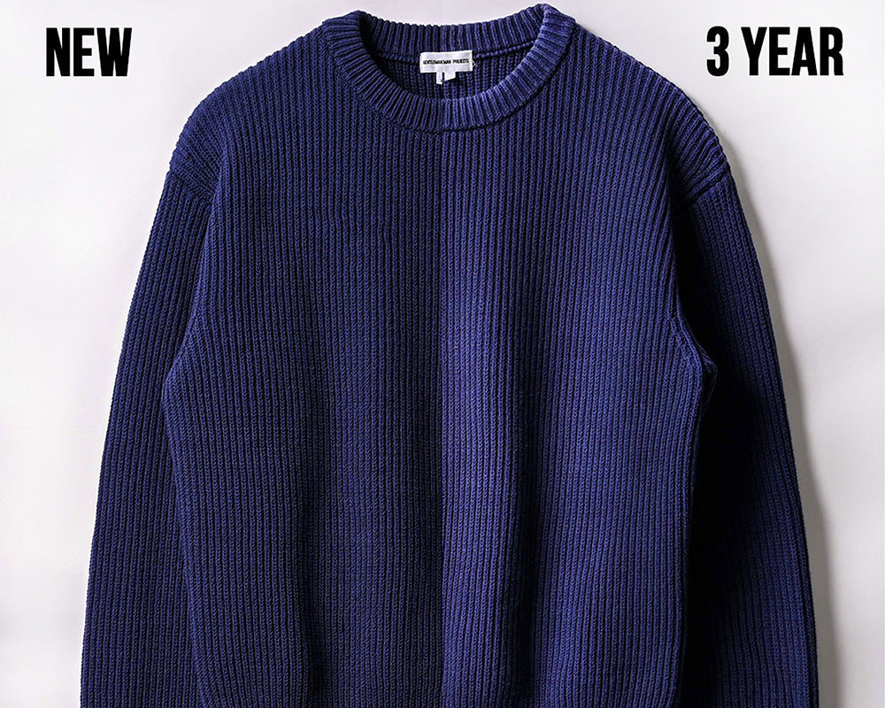 「WOOSTER」経年変化を比較