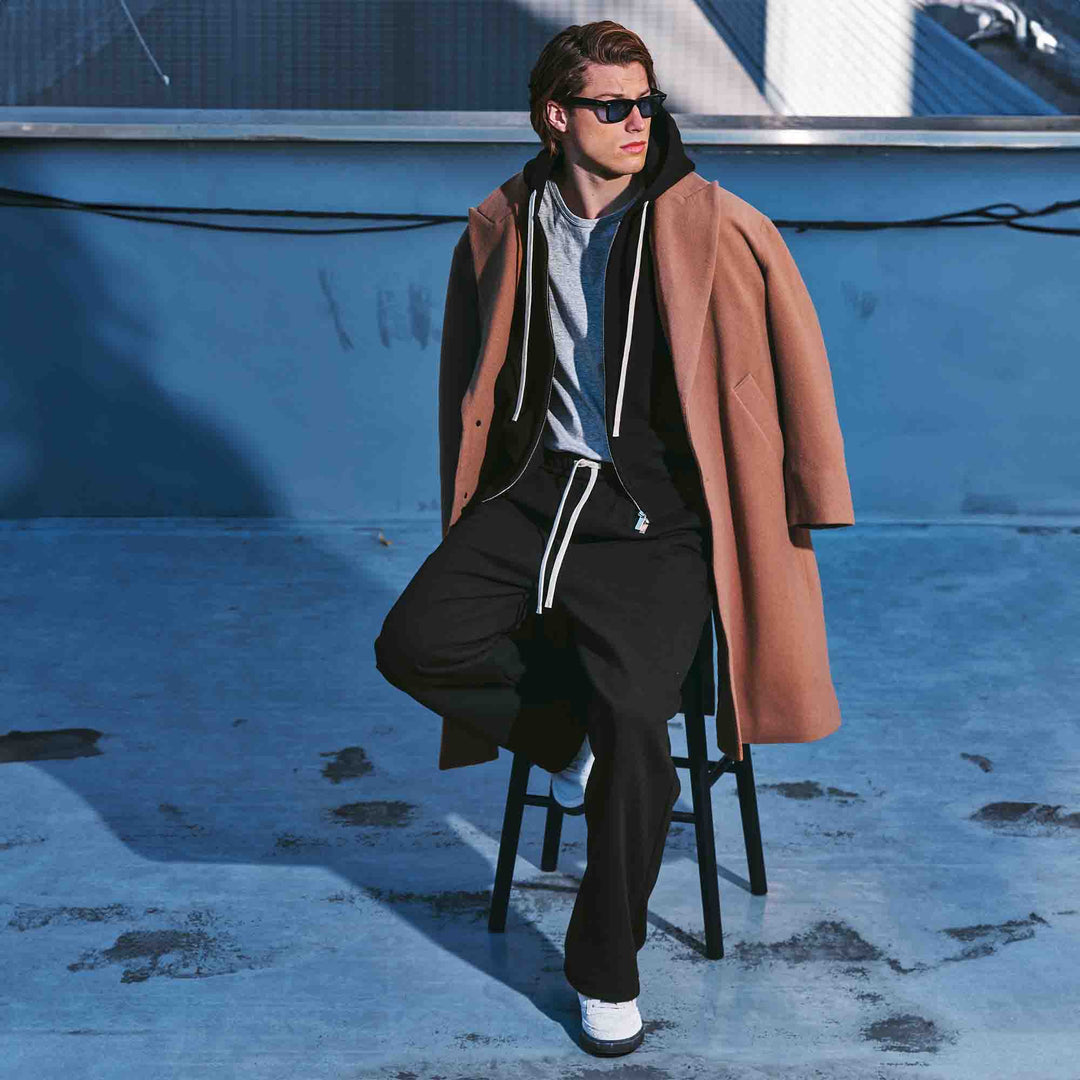 GSC「02 SWEATPANTS」ブラック　モデル着用