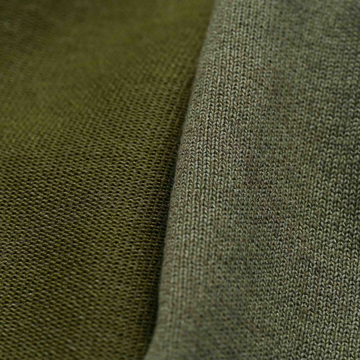Washi cotton buttonless knit polo "TAISHI"