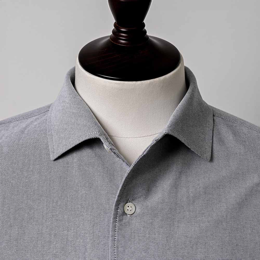 デュアルフェイスシャツ「BARON」襟のディテール