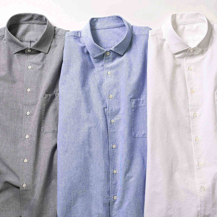 デュアルフェイスシャツ「BARON」カラー別の集合ブツカット