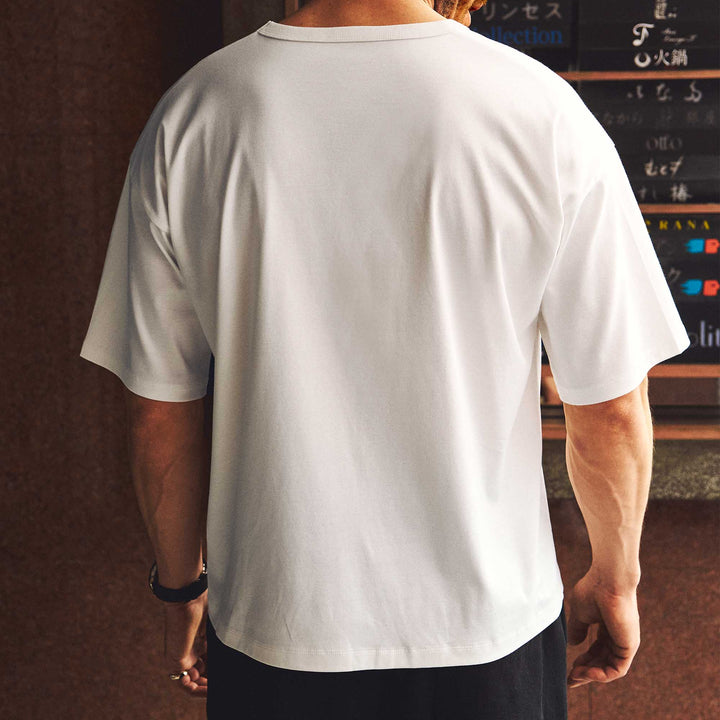 大人オーバーサイズTシャツ「BOX」モデル着用　バック