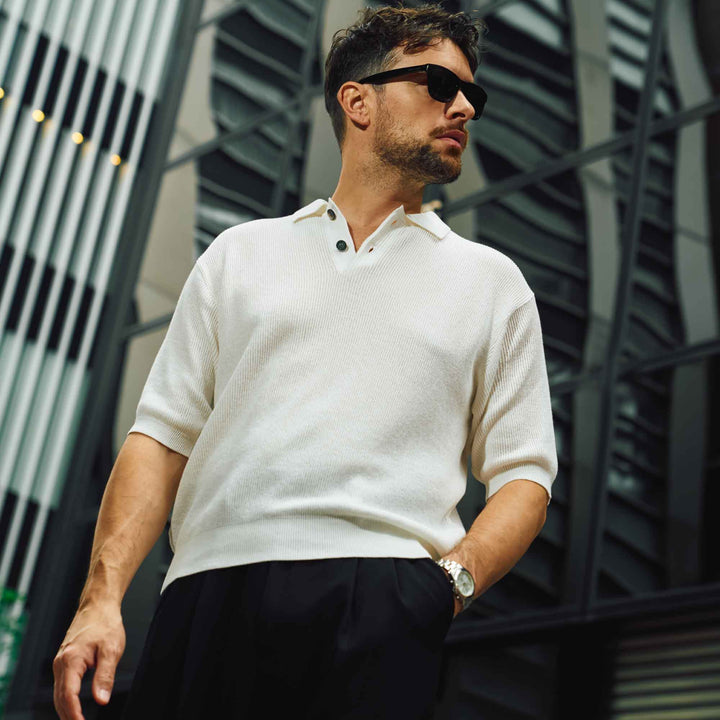 都会派モダンニット「DRY WOOSTER POLO」