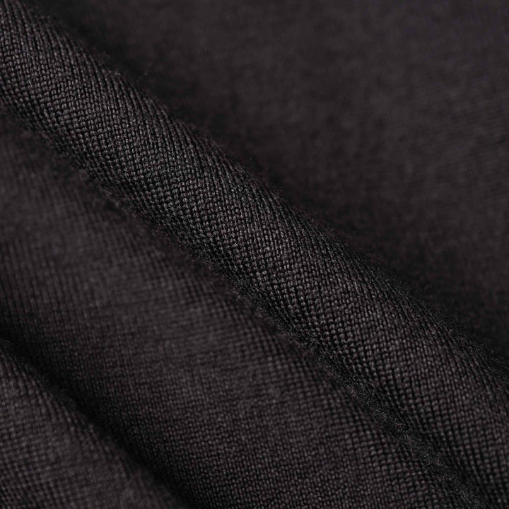 ワイドVネックカーディガン「ROY(ロイ)」チャコール　生地寄り　ディテール