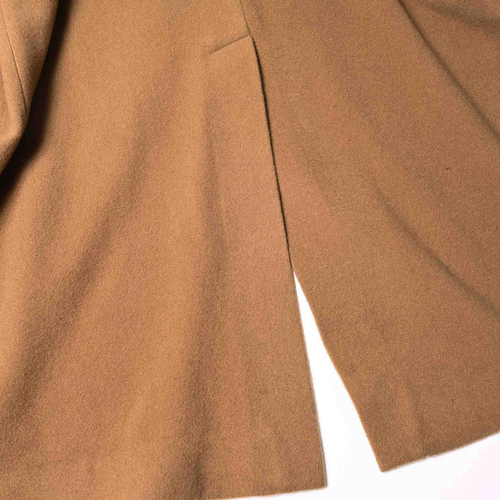 ロングチェスターコート「SHANKS TOKYO(シャンクス トーキョー)」キャメル　ディテールカット