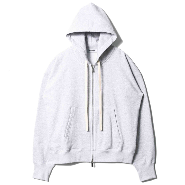 GSC「01 ZIP HOODIE」グレー　フロント　物カット