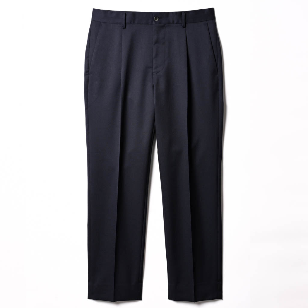 大人ON/OFF スラックス「LIBRA MILANO(リブラ ミラノ)」フロント　物カット