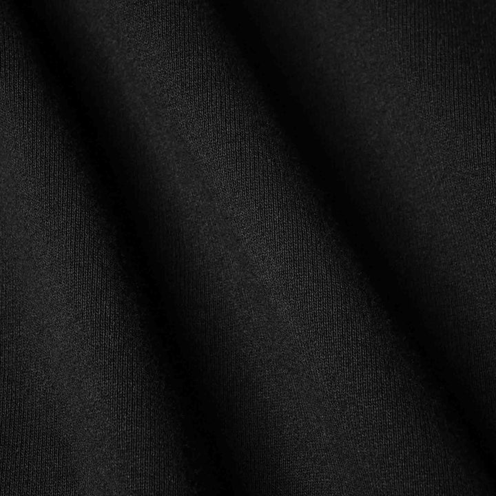 GSC「05 SWEATSHORT」ブラック　生地寄り　ディテールカット