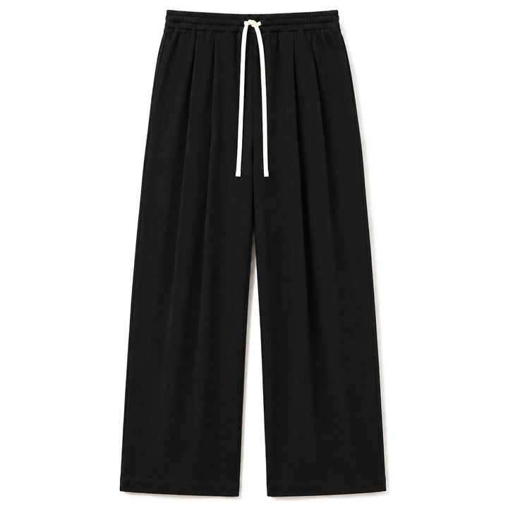 Mini fleece 2-pleat sweatpants "OWEN"