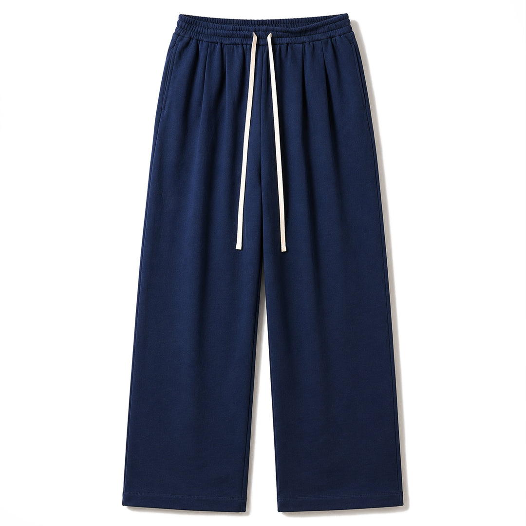 Mini fleece 2-pleat sweatpants "OWEN"