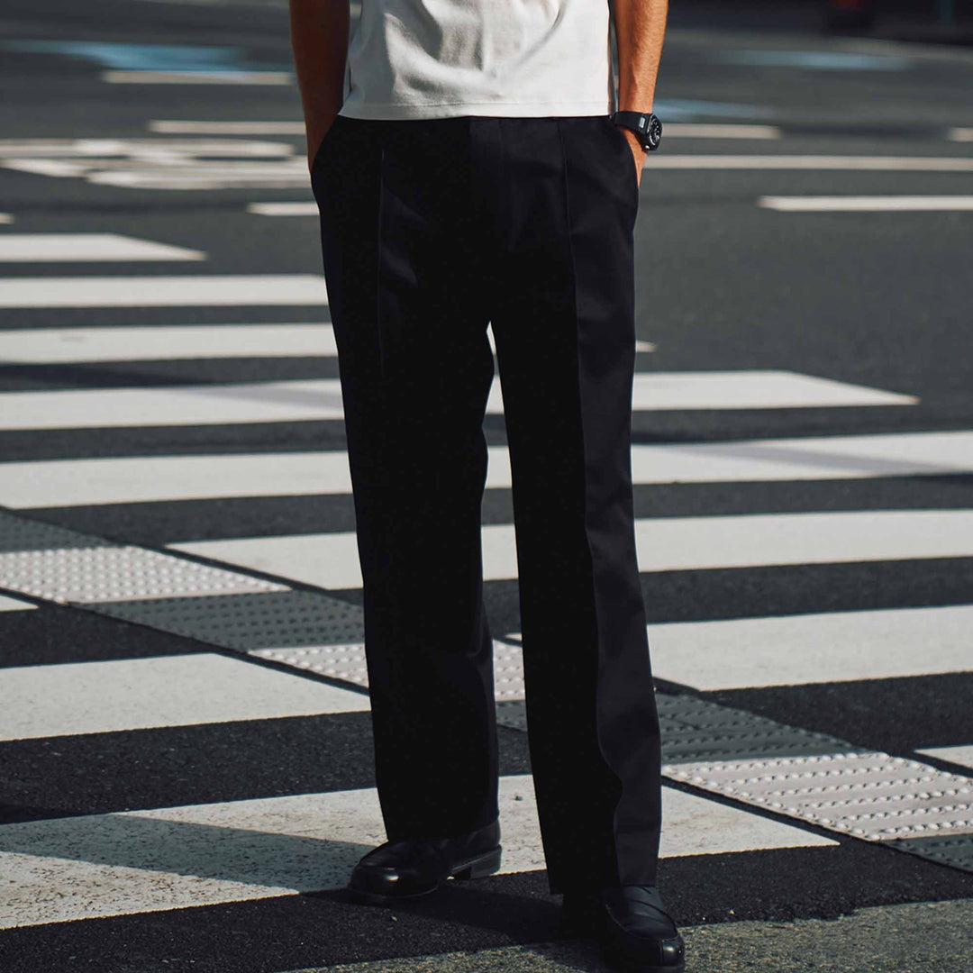 チノトラウザーズ「SAVVY(サヴィー)」着用モデル　ディテール