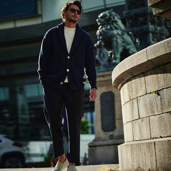 THE WOOSTER CARDIGAN モデル着用カット