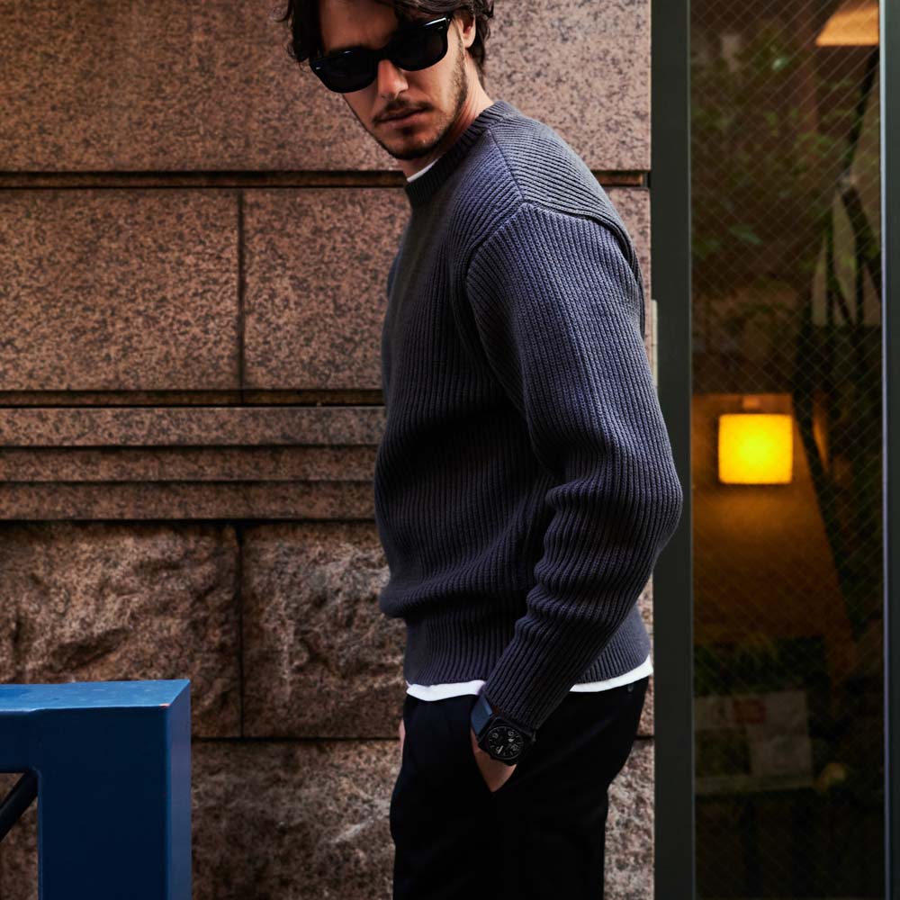 THE WOOSTER SWEATER　モデル着用カット
