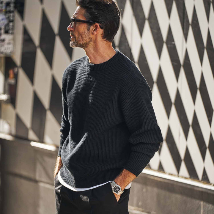 “俺たち”の都会派モダンニット「THE WOOSTER SWEATER(ザ ウースター セーター)」