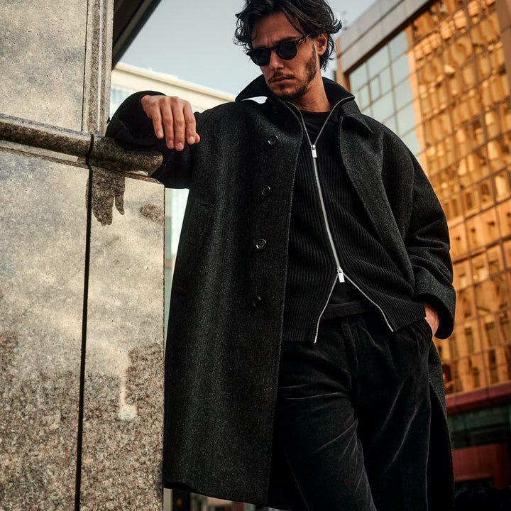 THE WOOSTER DRIVERS KNIT モデル着用カット