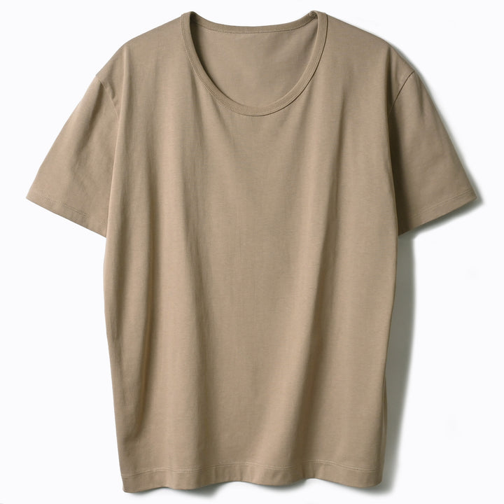 Chest Curve Neck T-shirt "ZEFIRO"