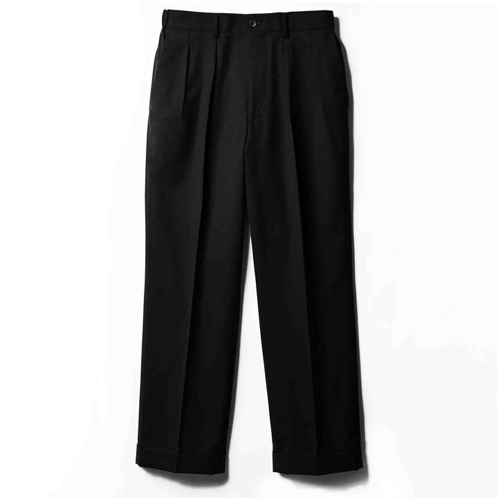 ６スタイルMIXスラックス「LIBRA TOKYO(リブラ トーキョー)」ブラック　フロント　物カット