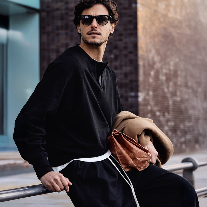 ミニ裏毛２タックスウェットパンツ「OWEN」