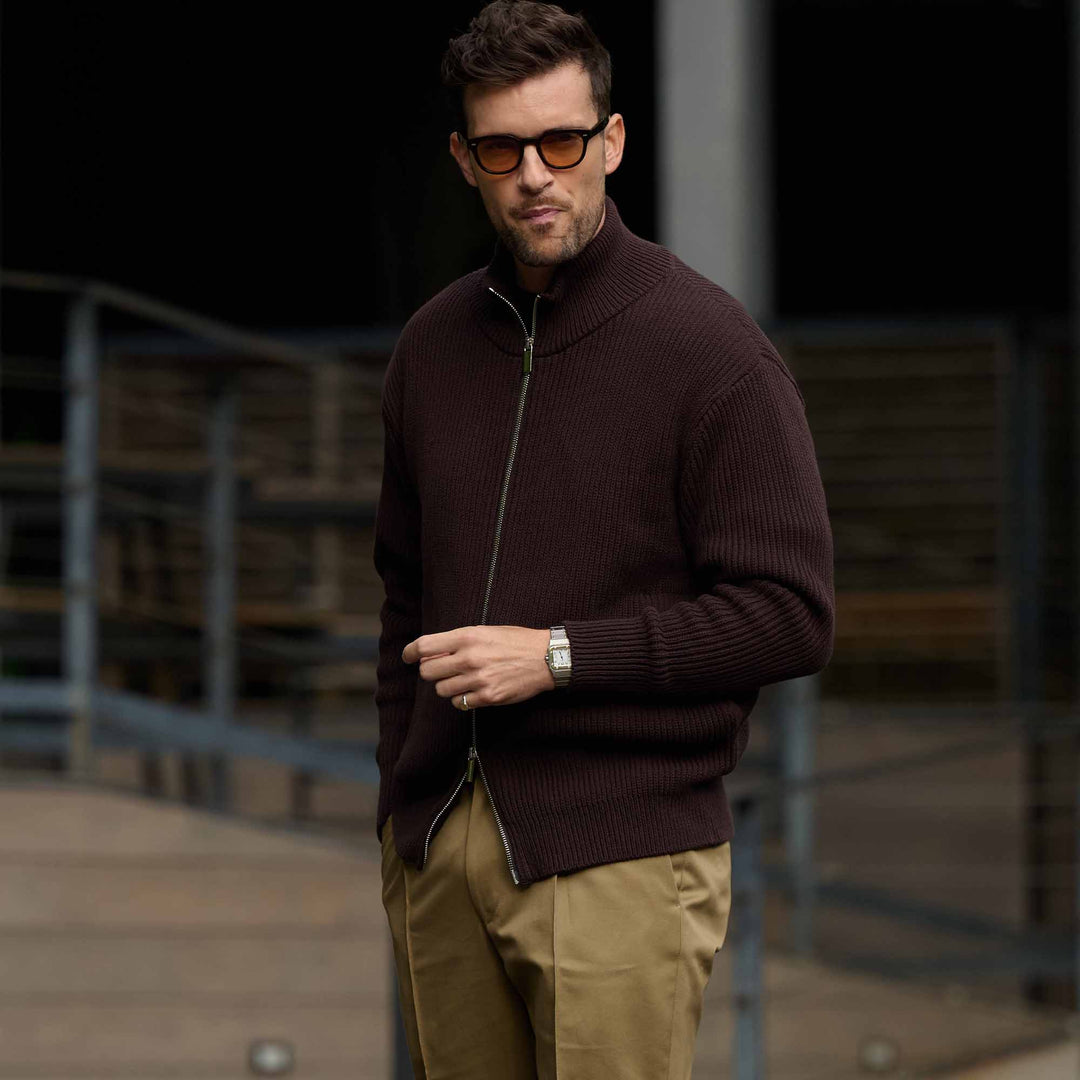 THE WOOSTER DRIVERS KNIT モデル着用カット