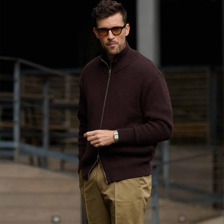 THE WOOSTER DRIVERS KNIT モデル着用カット