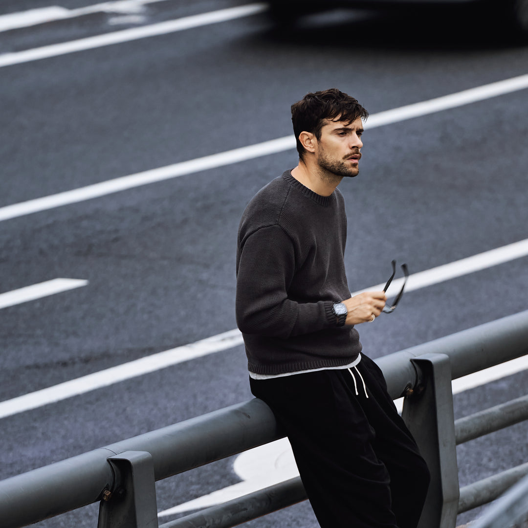 ミニ裏毛２タックスウェットパンツ「OWEN」