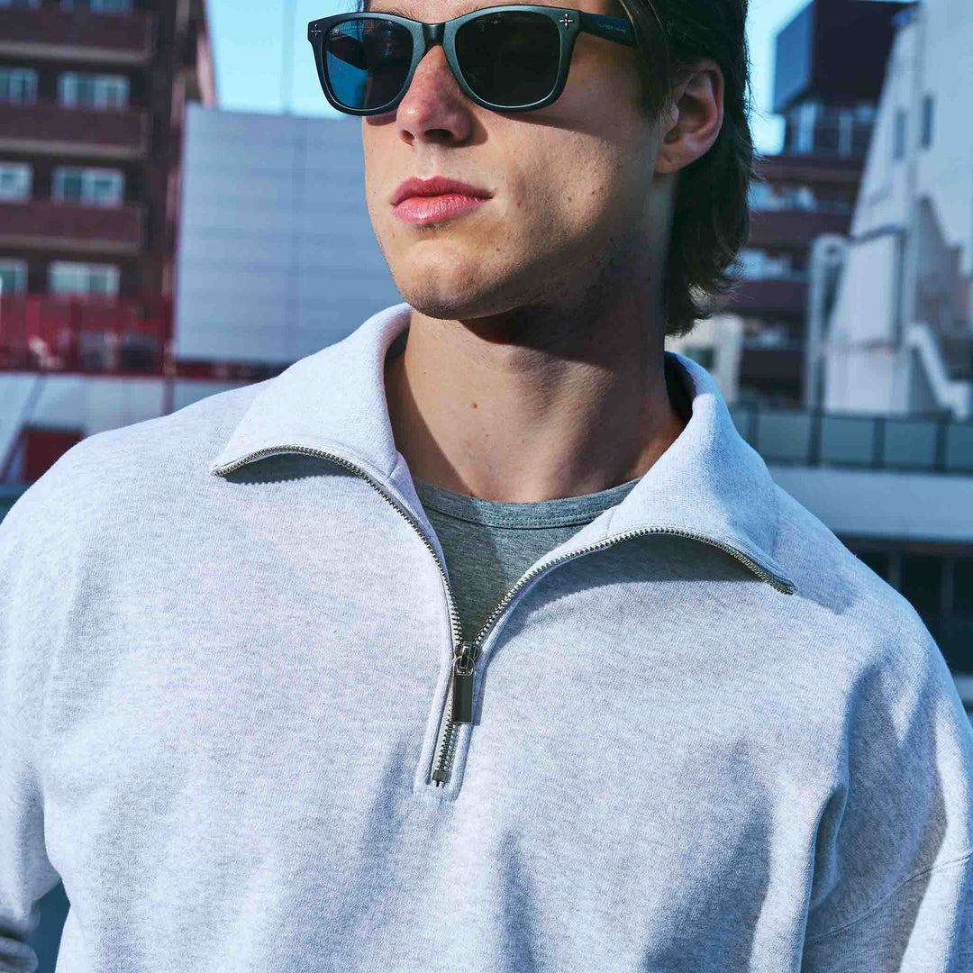 GSC「03 HALF ZIP」着用モデル　ディテール