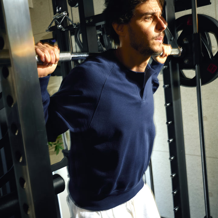 ミニ裏毛ラグランスウェットシャツ「FELIX」